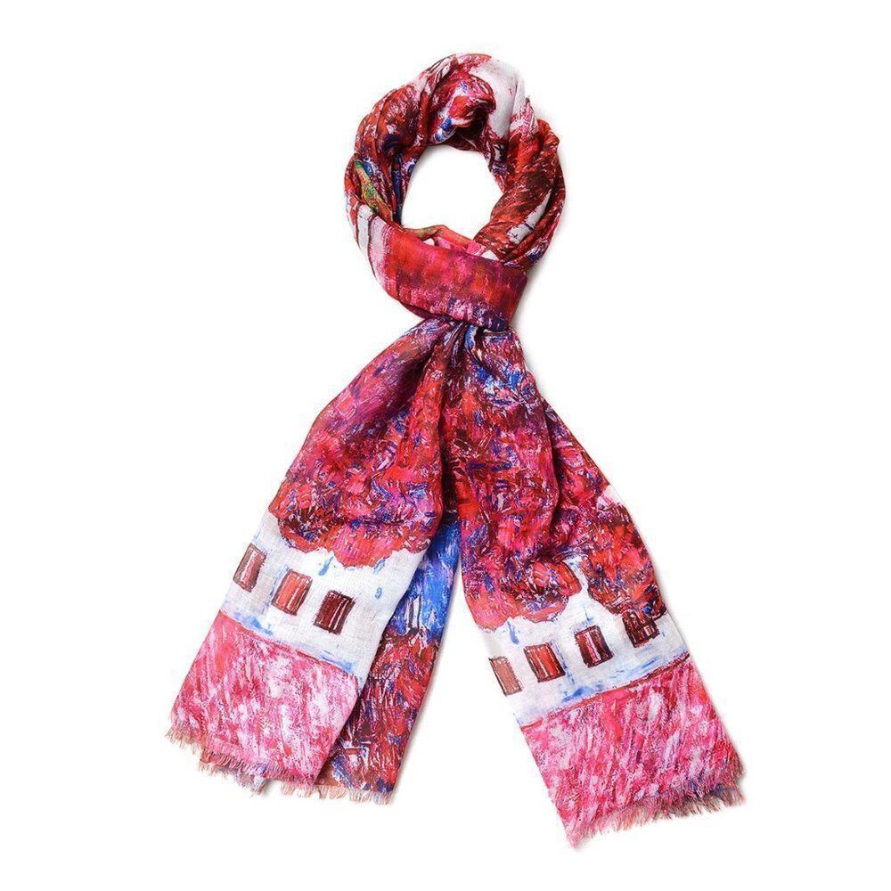 Scarf Artistic Painting Pattern Multi Color